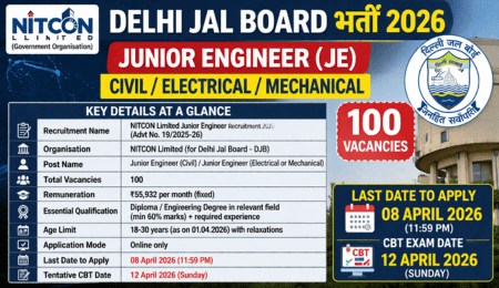 NITCON Junior Engineer Recruitment 2026: Apply Online for 100 Vacancies